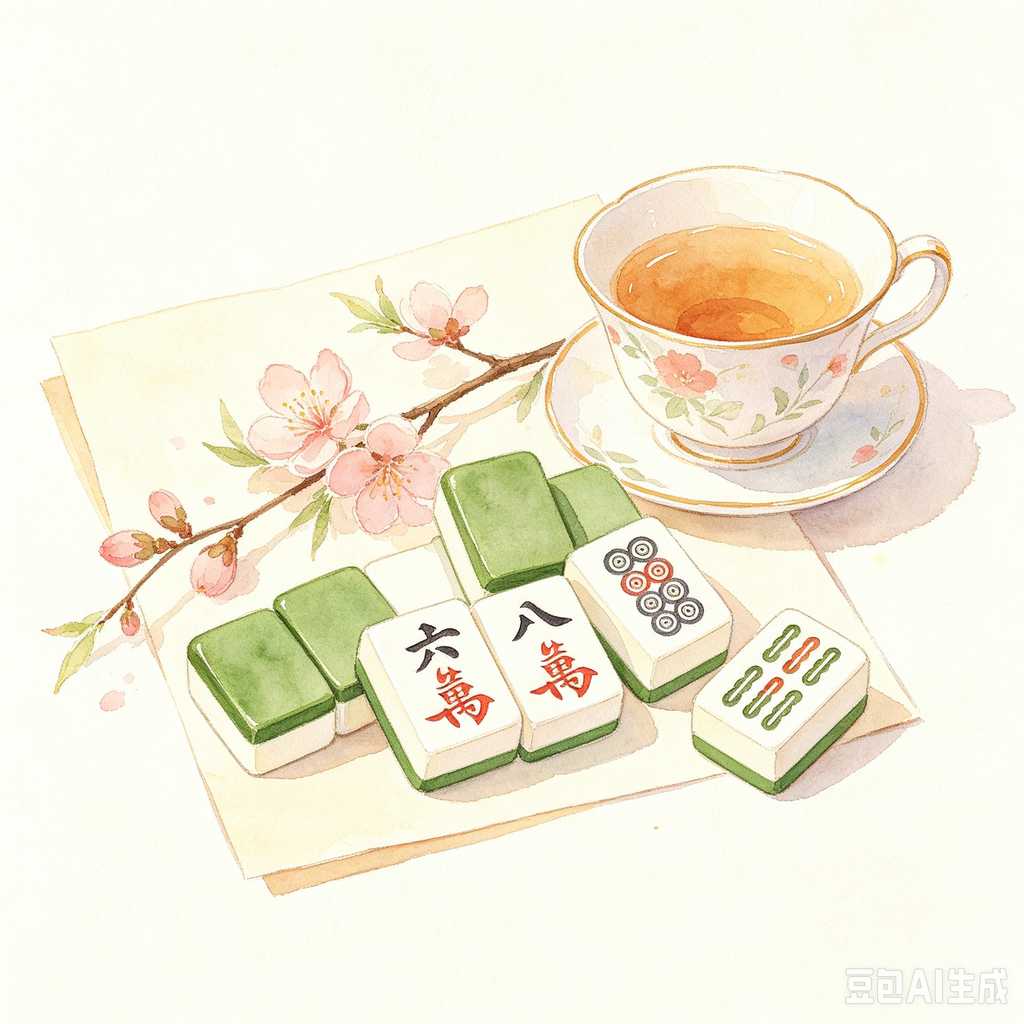 wear resistant print mahjong set